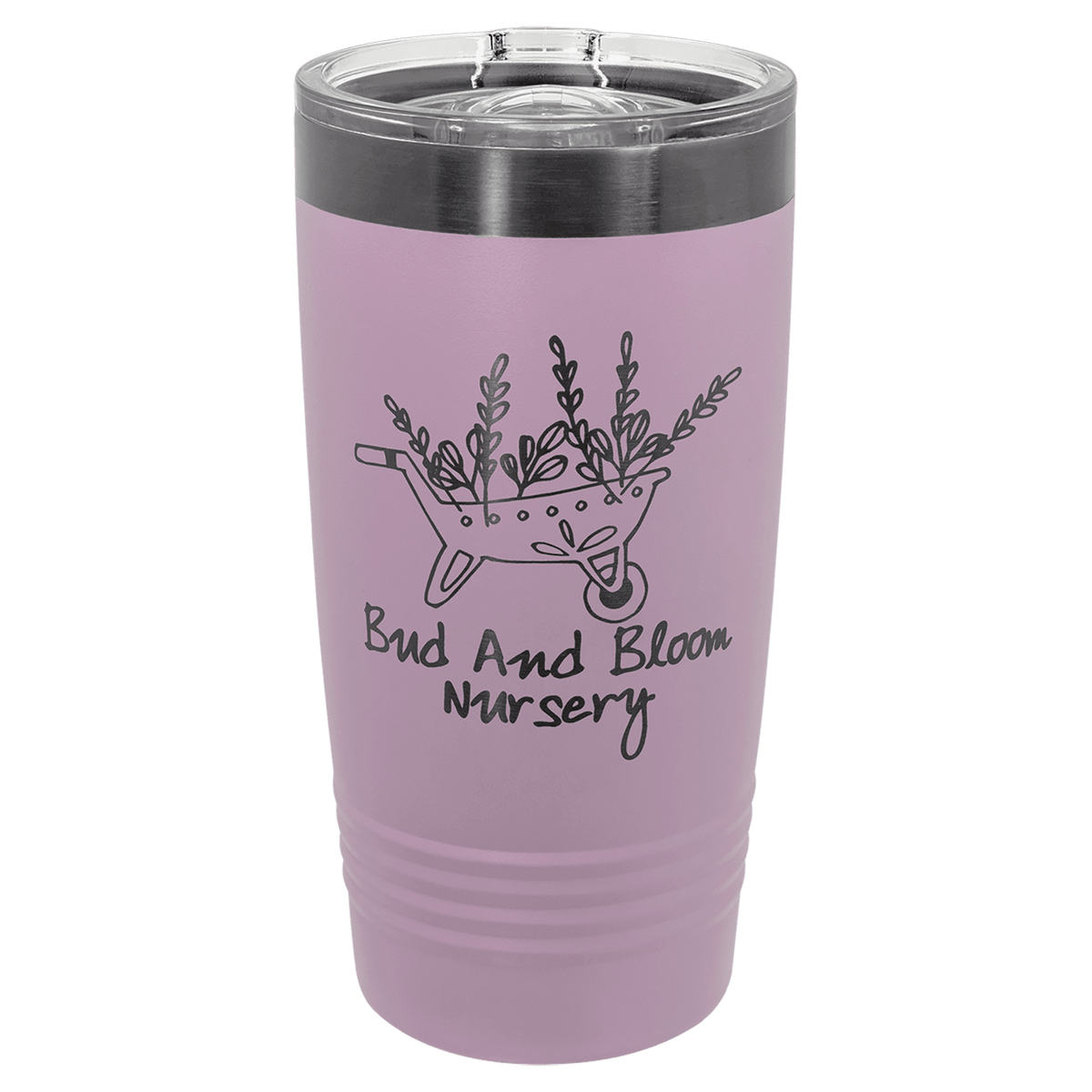 Moody Lilac/Ghost Black ION-Plated Black Polar Camel 20 oz. Ringneck Tumbler with Slider Lid