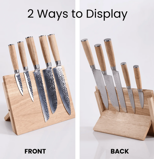 Knife Set with Magnetic Block