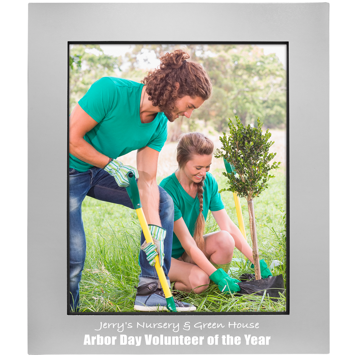 Gray 8" x 10" Aluminum Photo Frame