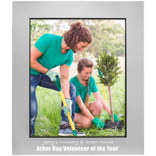 Gray 8" x 10" Aluminum Photo Frame