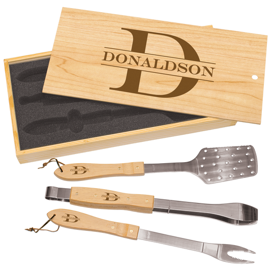 BBQ Set (3 Utensils +Case)