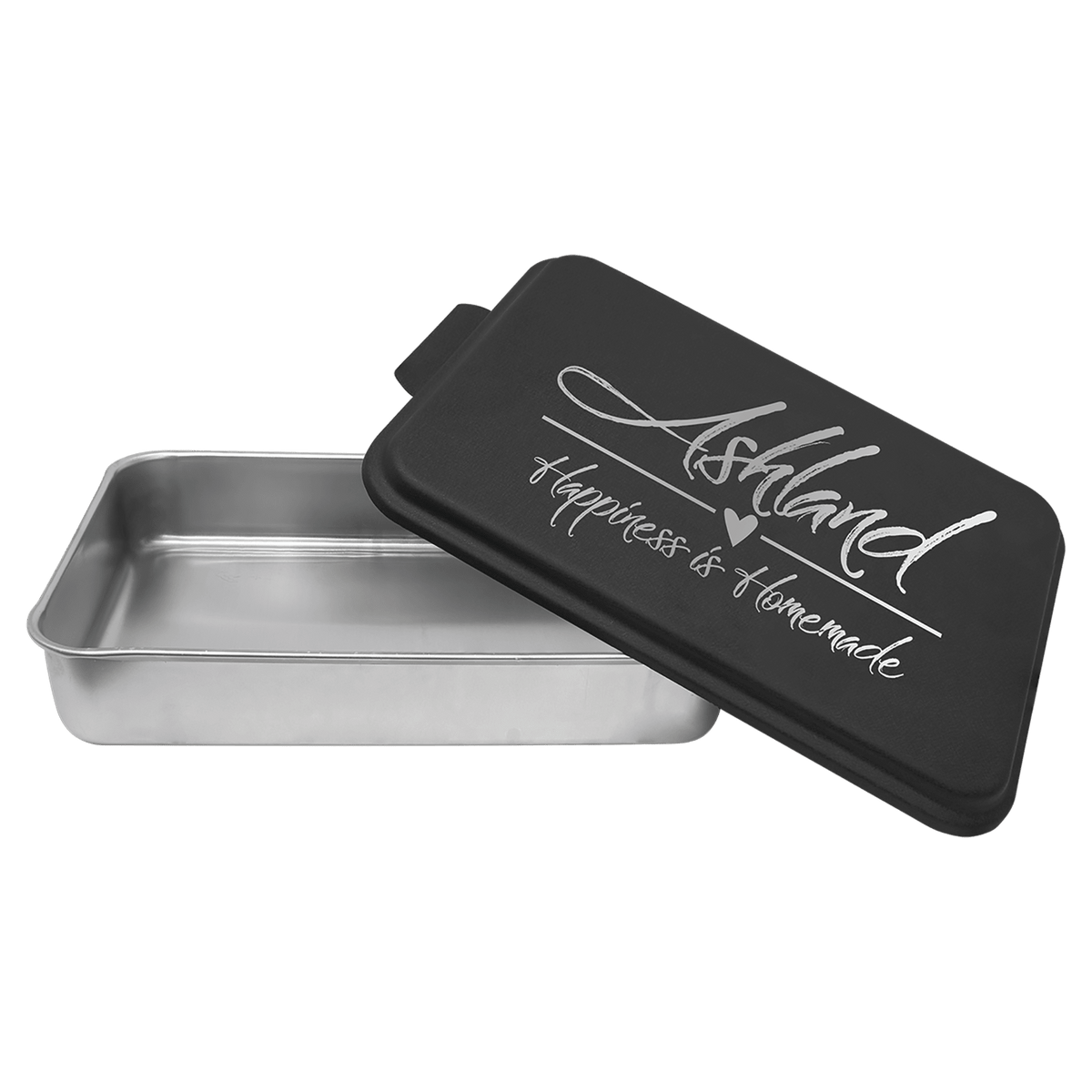 Black 9" x 13" Aluminum Cake Pan with Lid