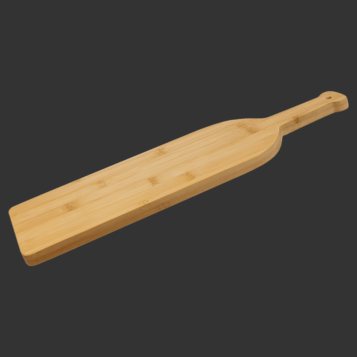 17" x 5 1/4" Bamboo Wine Bottle Cutting Board