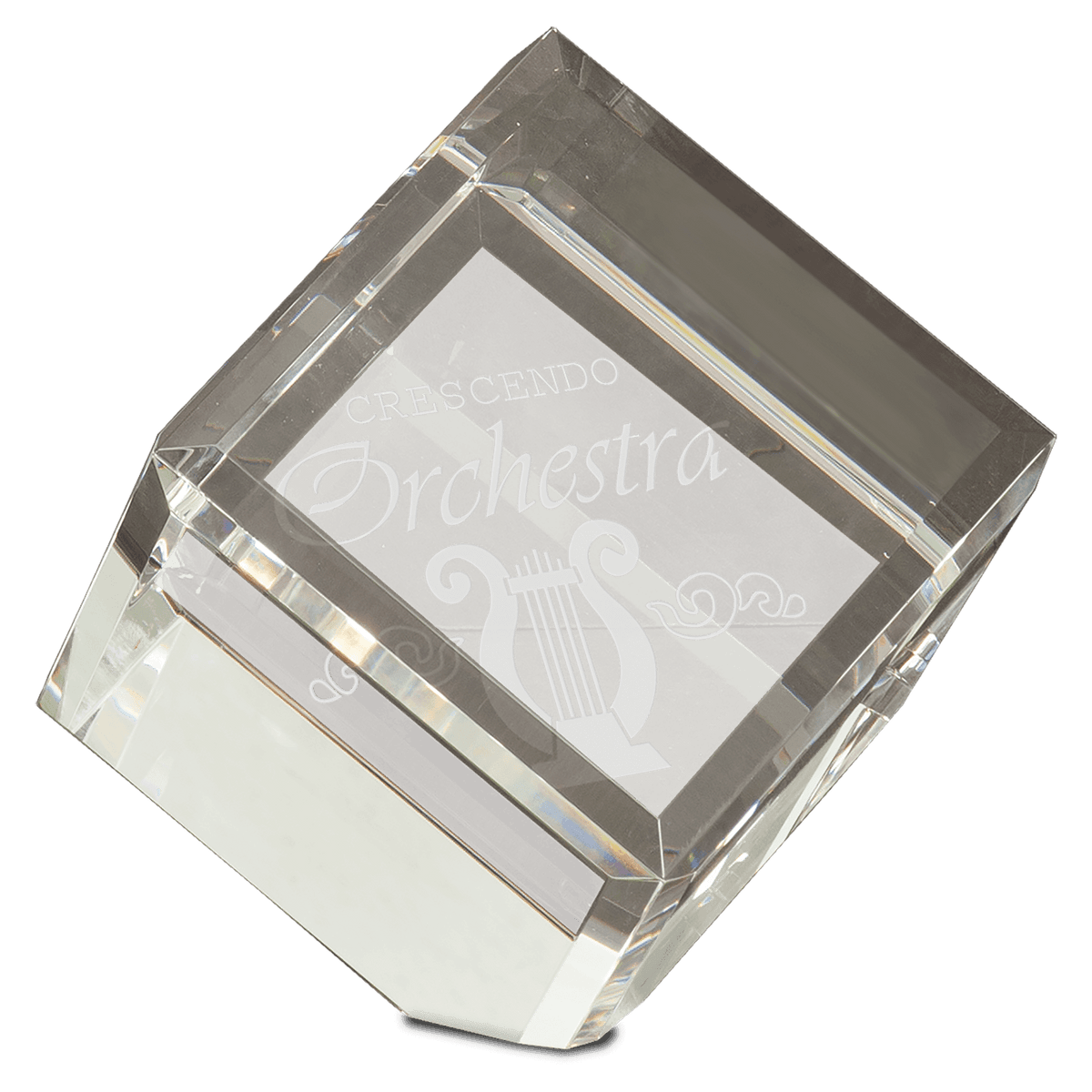 4" x 4" Crystal Cube