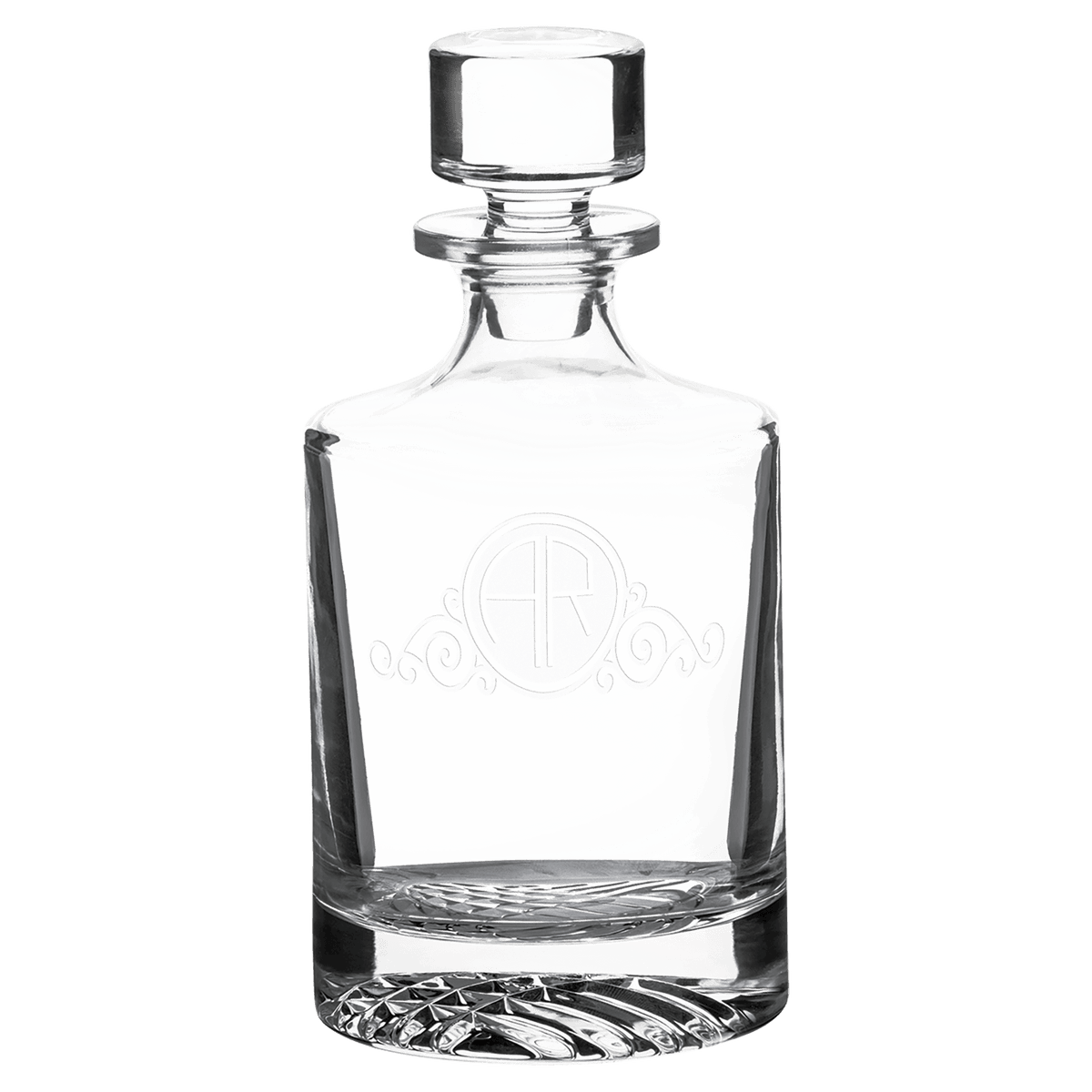 850ml Round Glass Decanter with Printed Gift Box