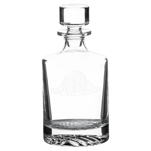 850ml Round Glass Decanter with Printed Gift Box