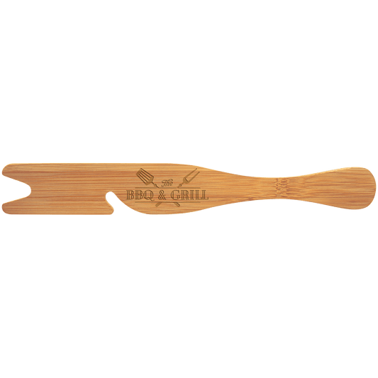 14" Bamboo Oven Rack Tool