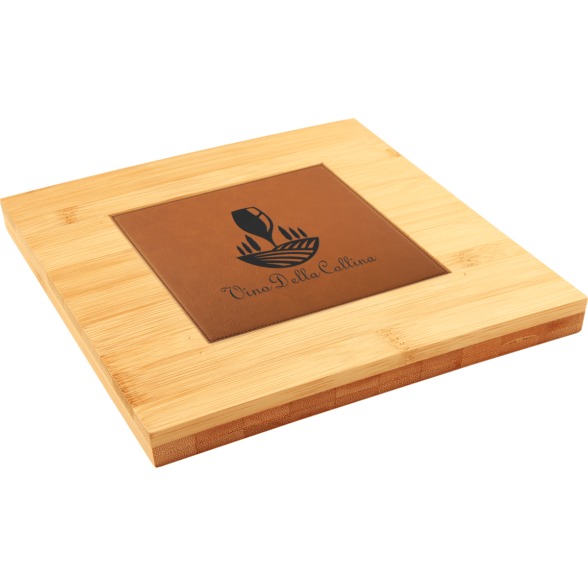 7 1/4" x 7 1/4" Bamboo Trivet with Recessed Area for 4 1/4" Tiles