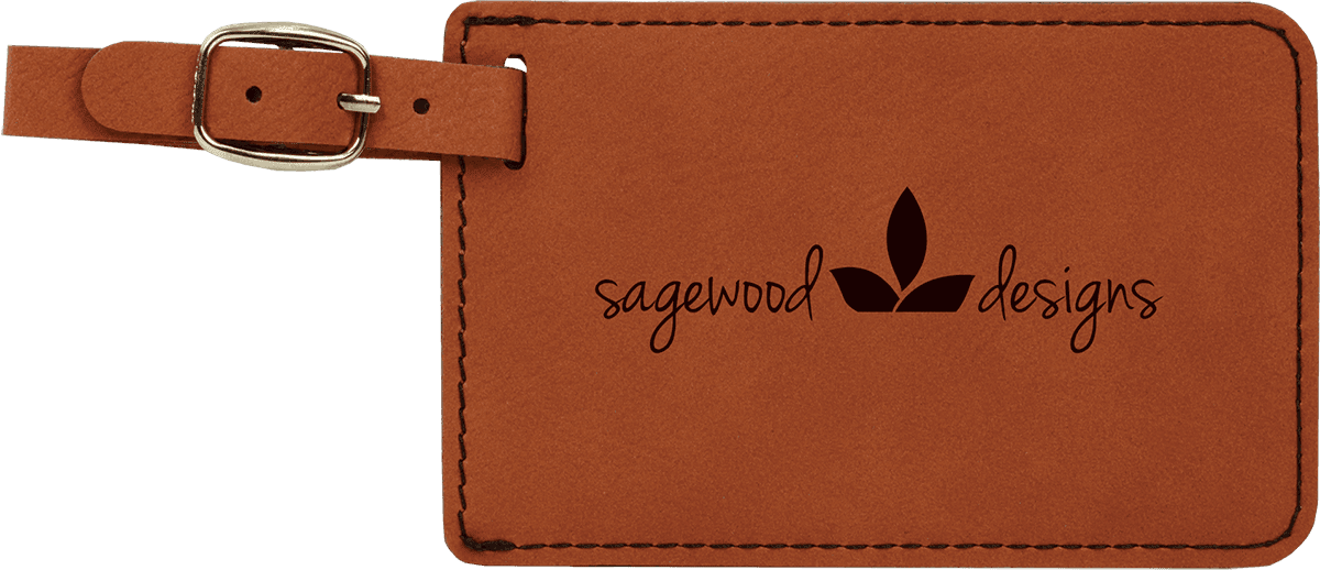 Rawhide 4 1/4" x 2 3/4" Laserable Leatherette Luggage Tag