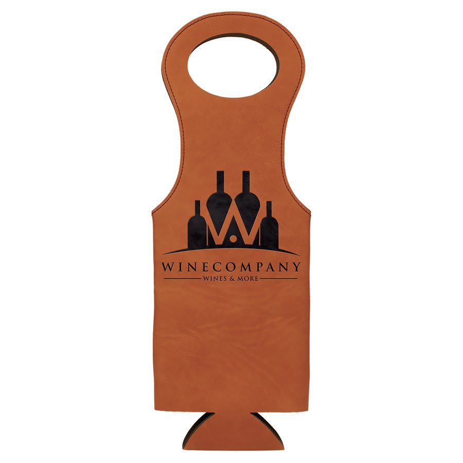Rawhide Laserable Leatherette Wine Bag