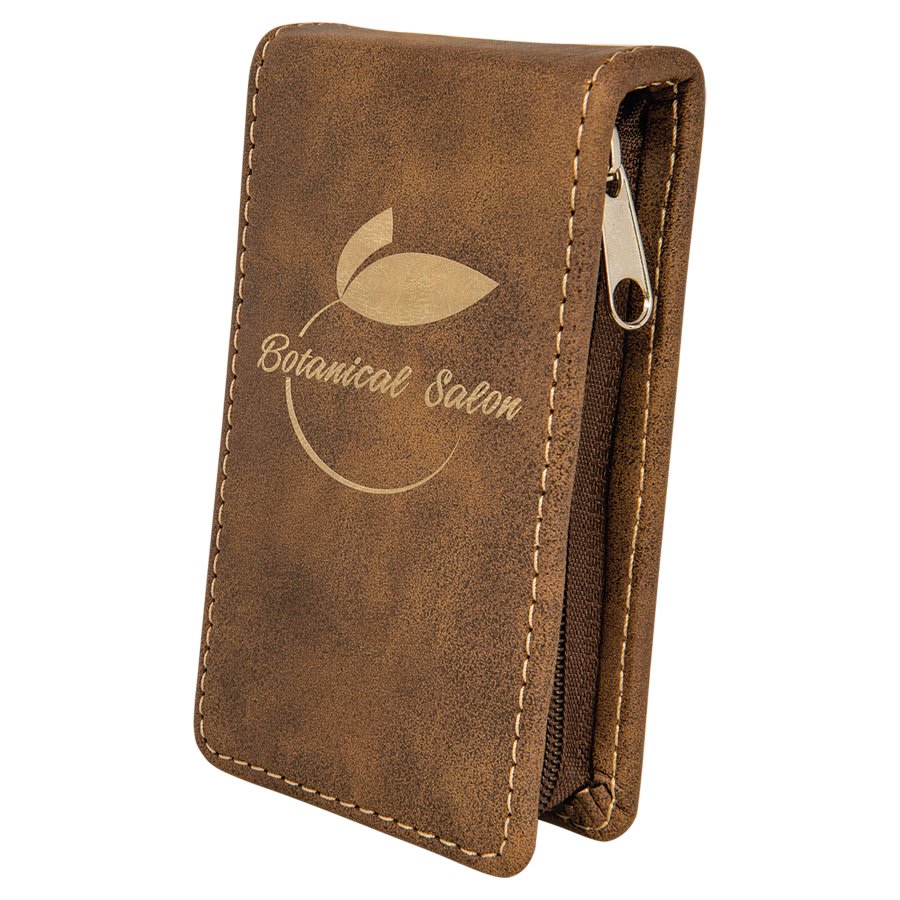 Rustic/Gold 7-Piece Laserable Leatherette Manicure Gift Set
