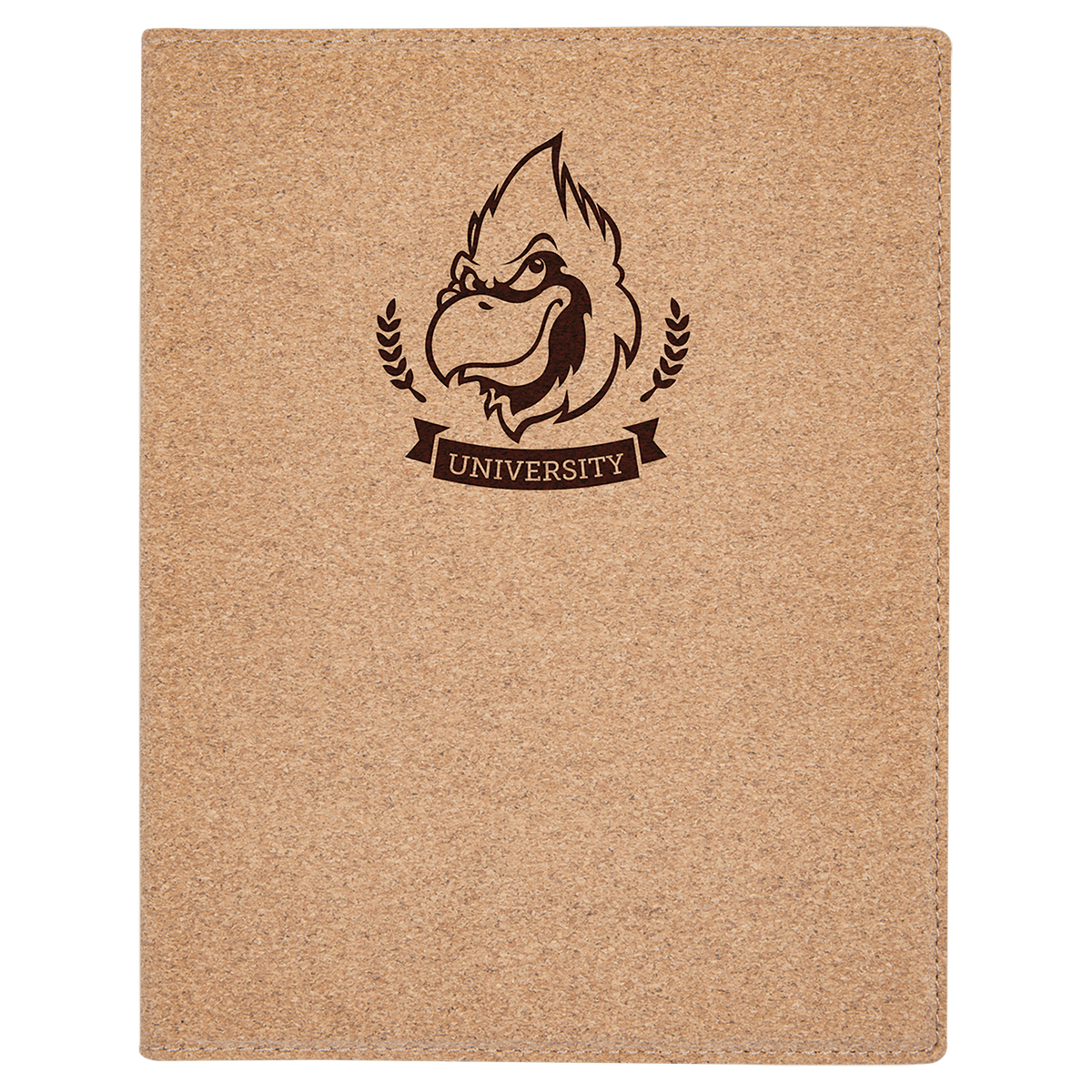 7" x 9" Small Cork Portfolio with Notepad