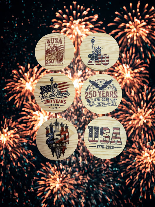 USA 250th Coaster Set - 6 piece
