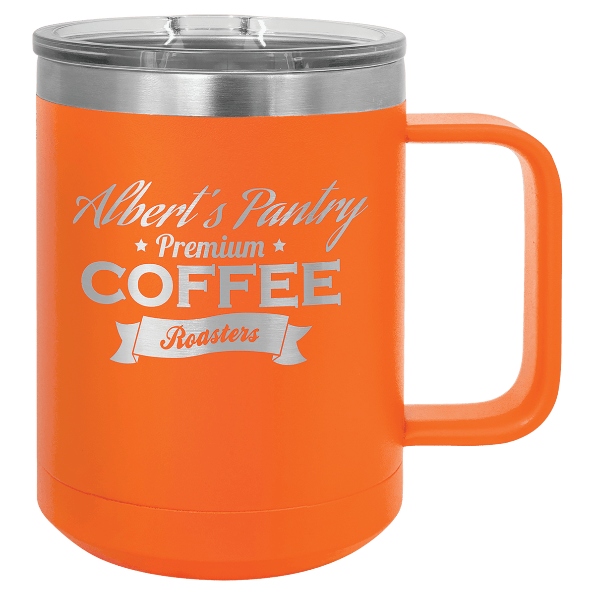 Orange Polar Camel 15 oz. Vacuum Insulated Mug with Slider Lid