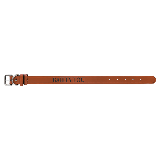 Rawhide Small 15" x 3/4" Laserable Leatherette Dog Collar