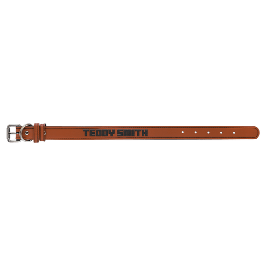 Rawhide Medium 19" x 1" Laserable Leatherette Dog Collar