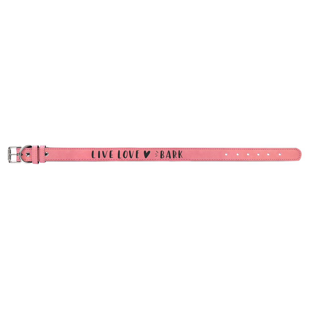 Pink Extra Large 27" x 1 1/4" Laserable Leatherette Dog Collar