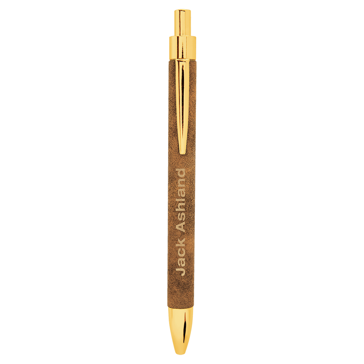 Rustic/Gold Laserable Leatherette Pen