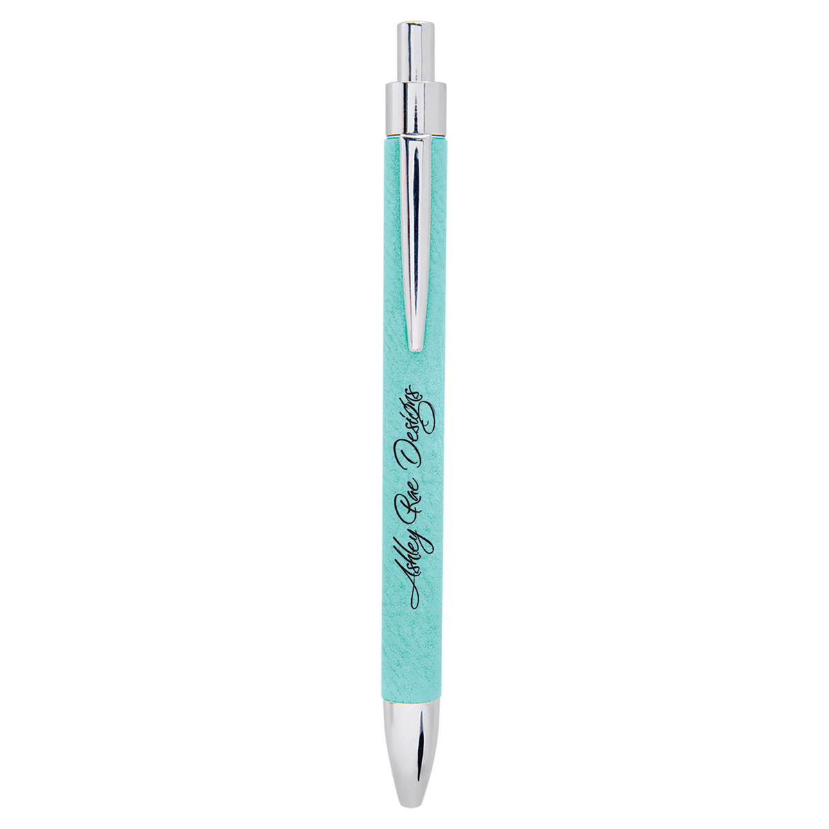 Teal Laserable Leatherette Pen