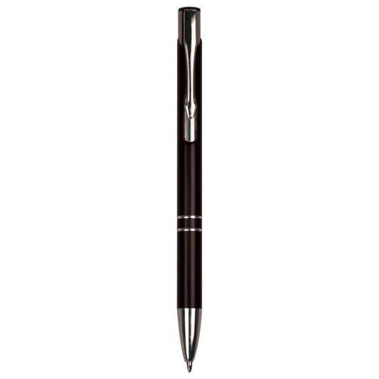 Black with Silver Trim Laserable Pen
