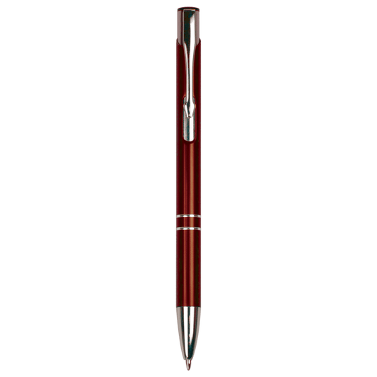 Burgundy with Silver Trim Laserable Pen