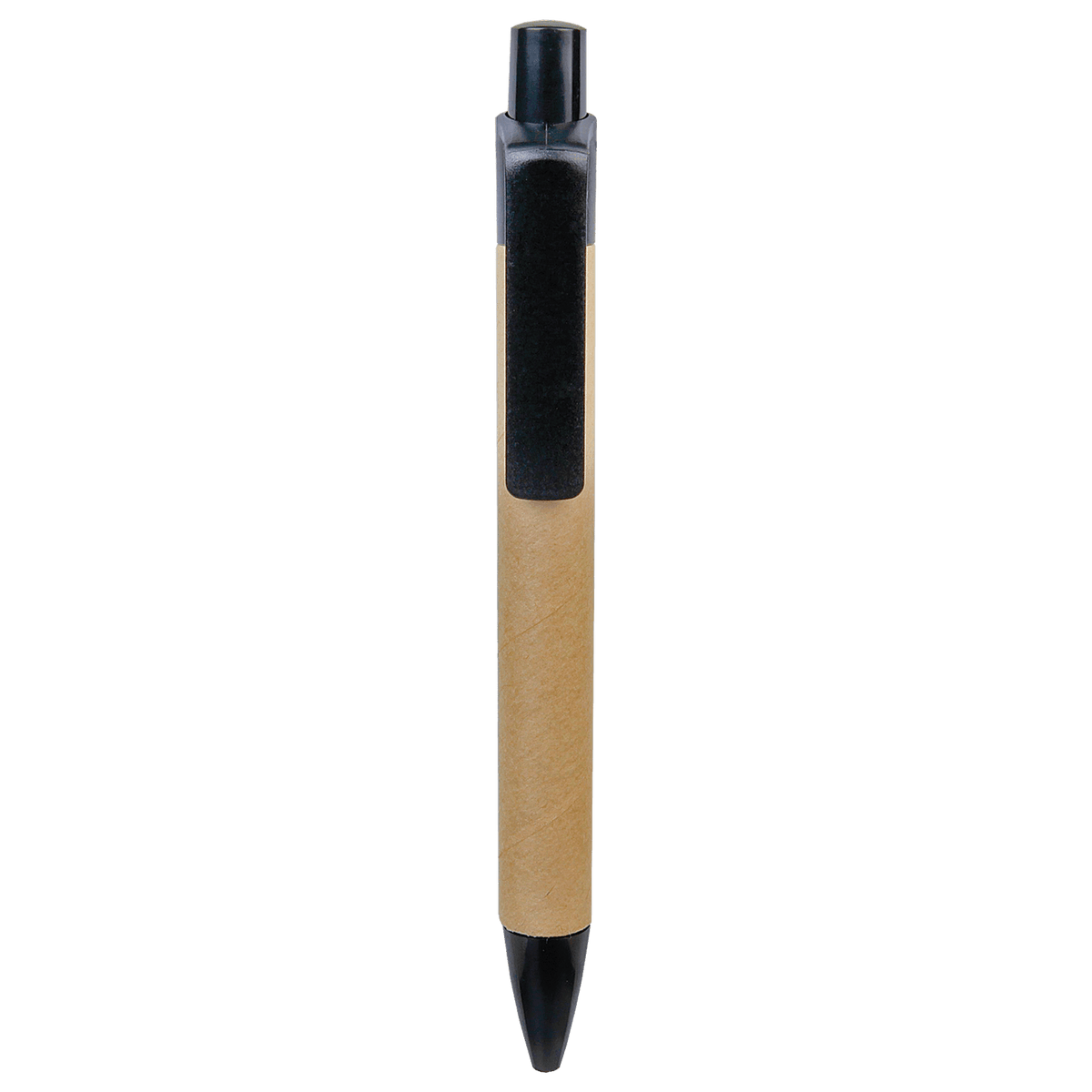 Black Recycled Paper Pen with Trim