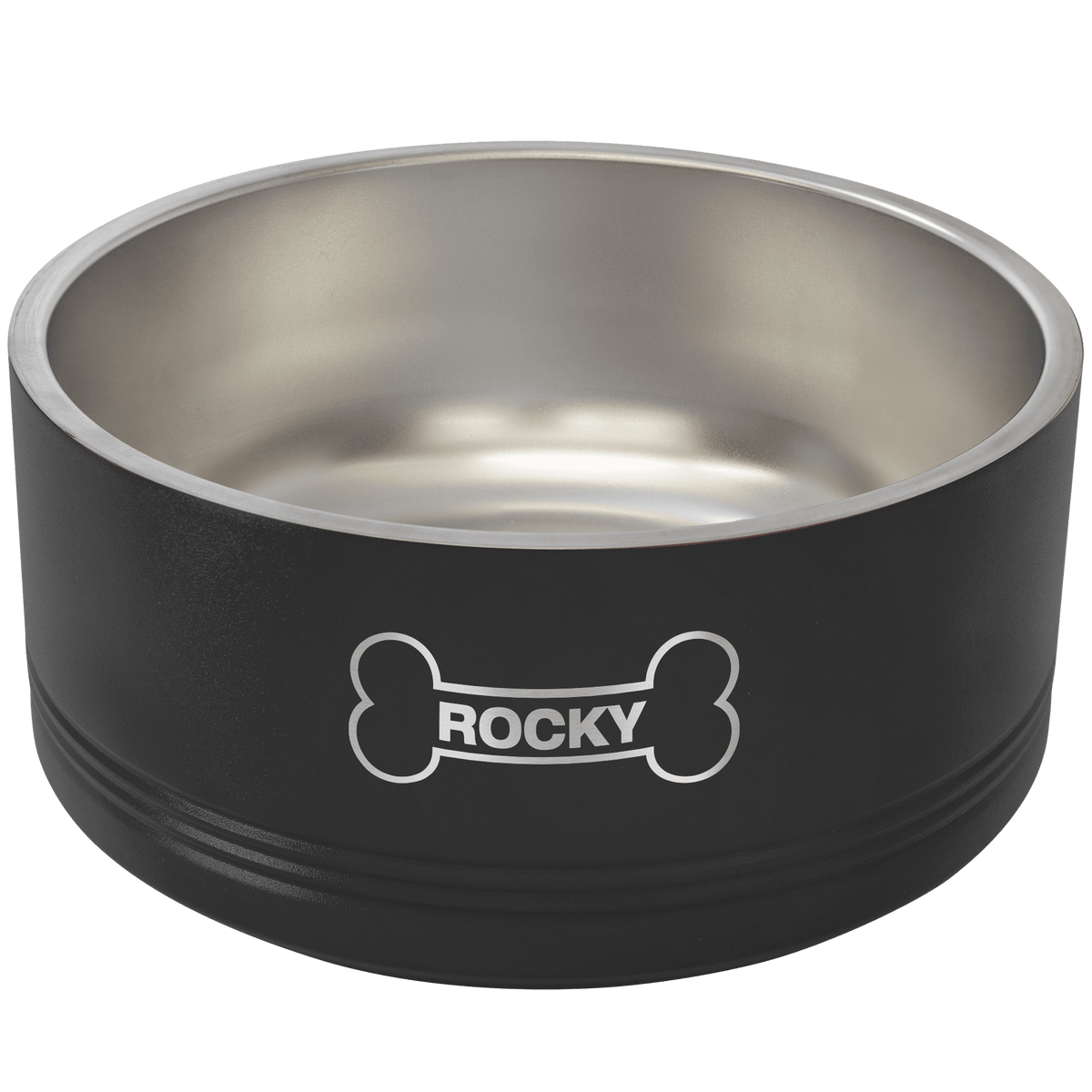 Black Polar Camel 64 oz. Large Pet Bowl