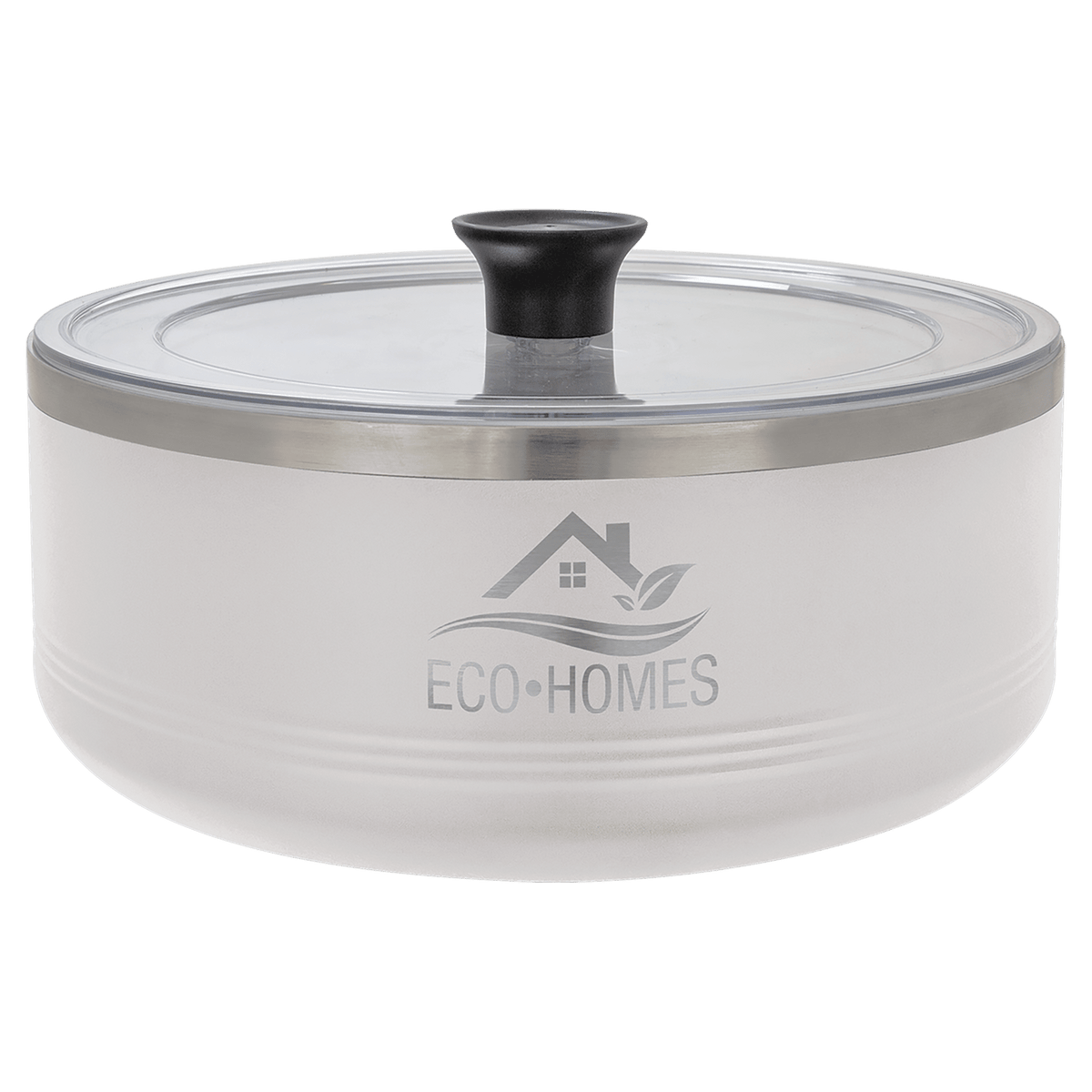 White Polar Camel 3 Quart Serving Bowl with Lid