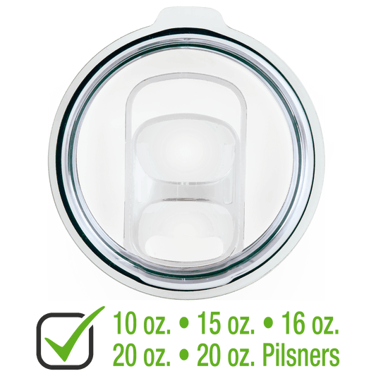 Slider Lid for 10, 15, 16, 20, Polar Camel Tumblers or 20 oz.              Pilsners