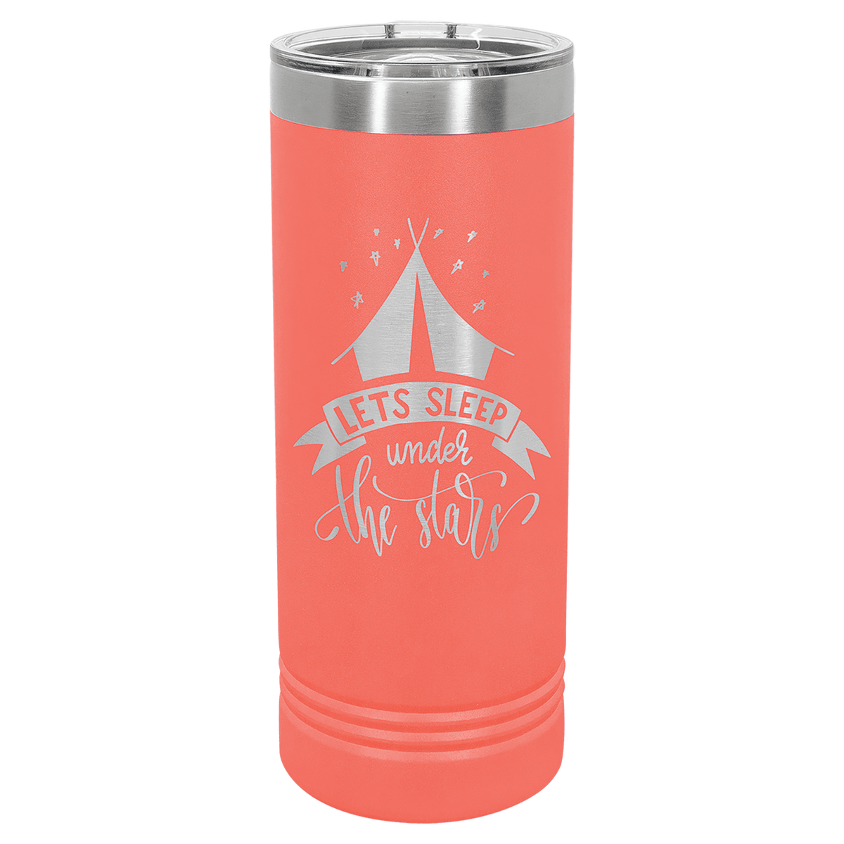 Coral Polar Camel 22 oz. Skinny Tumbler with Slider Lid