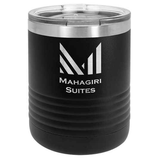 Black Vacuum Insulated Ringneck Tumbler with Clear Polar Camel 10 oz. Lid