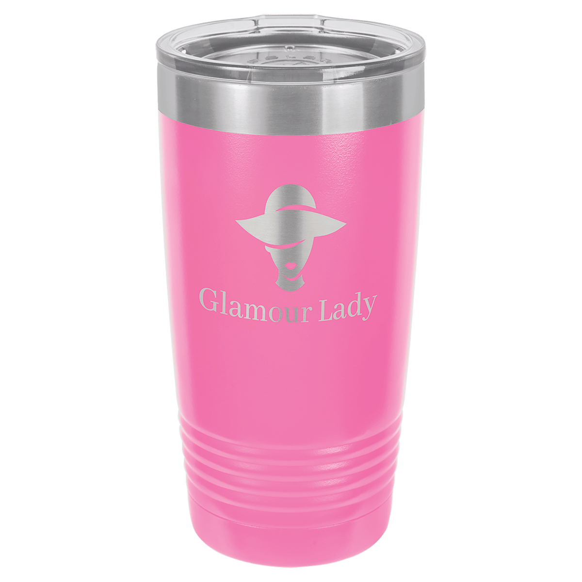 Pink Ringneck Tumbler with Clear Polar Camel 20 oz. Lid