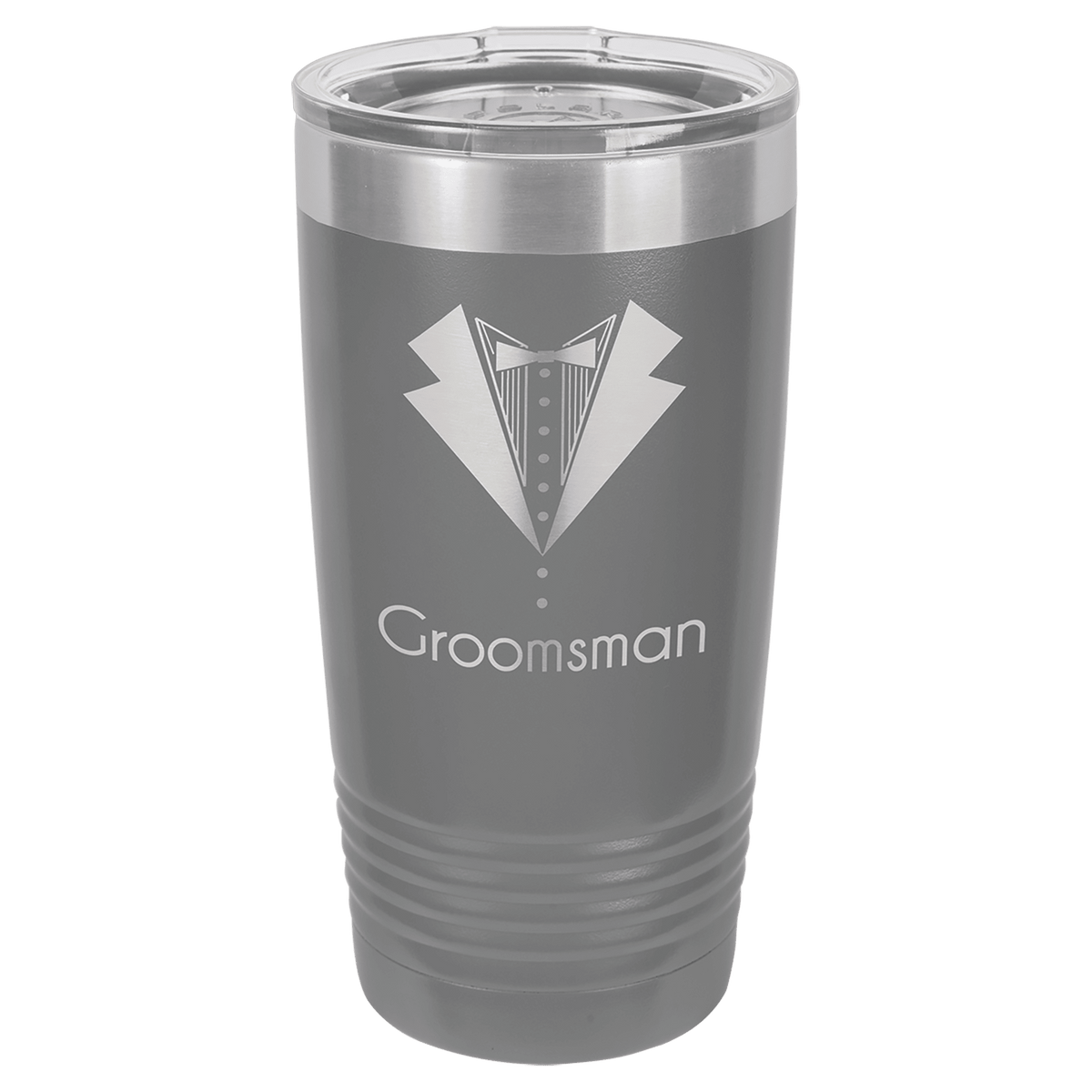 Dark Gray Polar Camel 20 oz. Ringneck Tumbler with Logo Lid