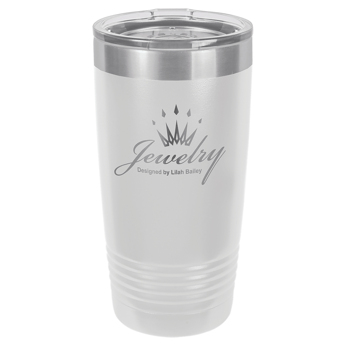 White Polar Camel 20 oz. Ringneck Tumbler with Logo Lid