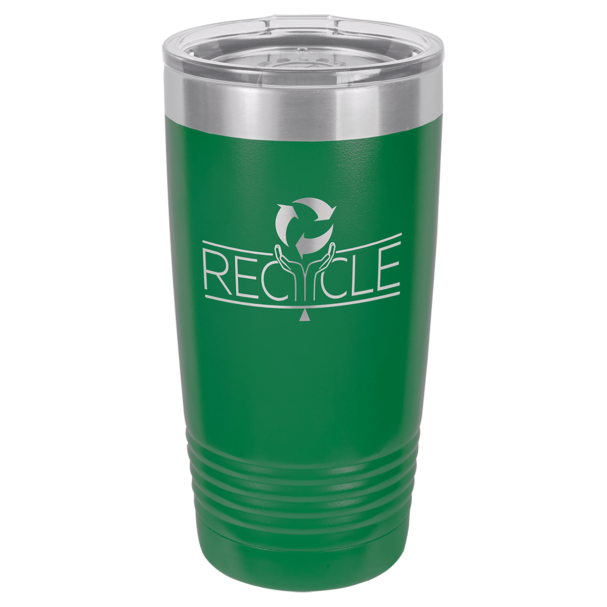 Green Polar Camel 20 oz. Ringneck Tumbler with Logo Lid