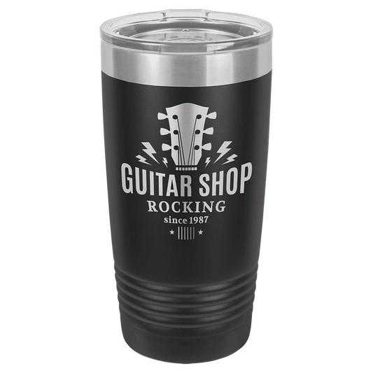 Black Polar Camel 20 oz. Ringneck Tumbler with Logo Lid