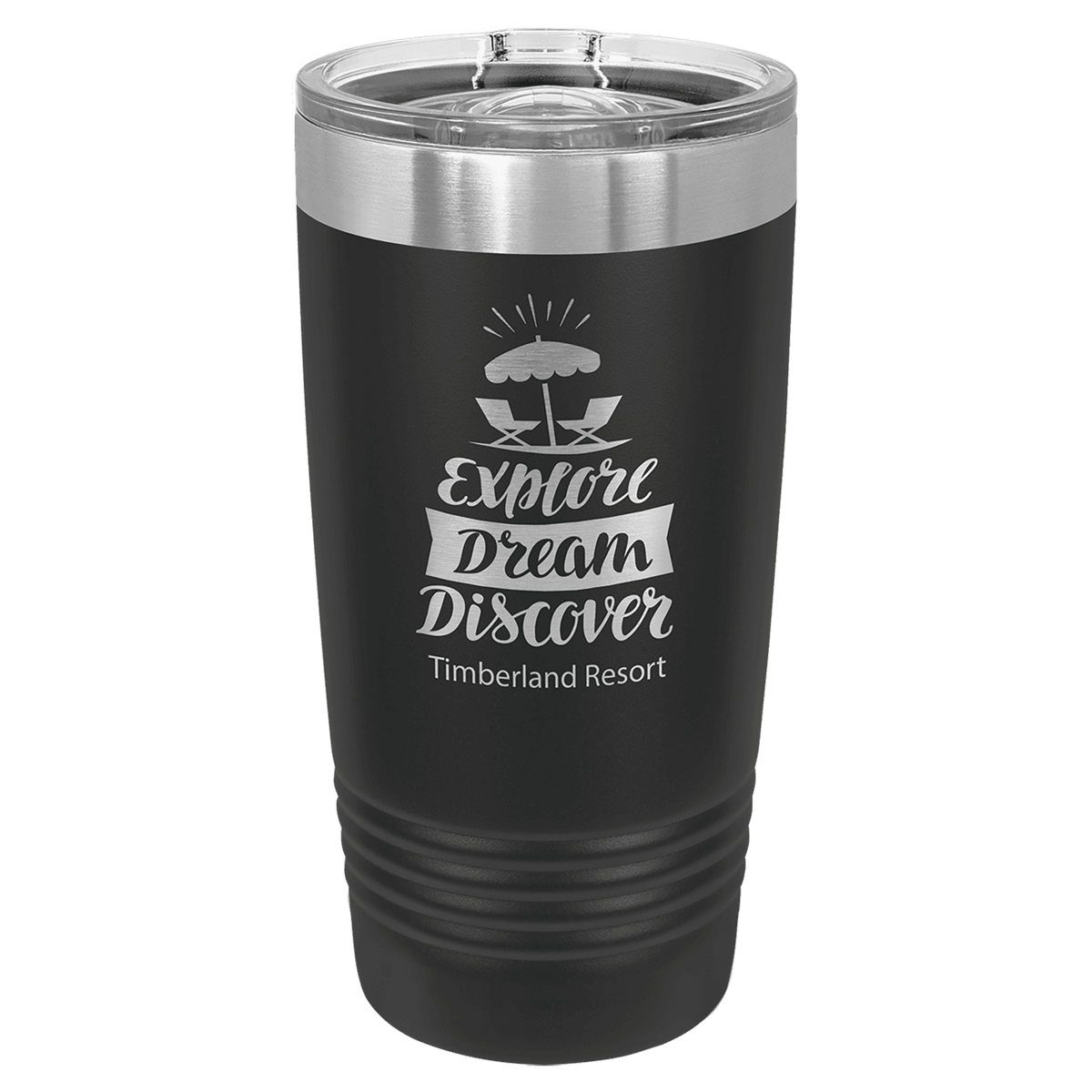 Black Polar Camel 20 oz. Ringneck Tumbler with Slider Lid