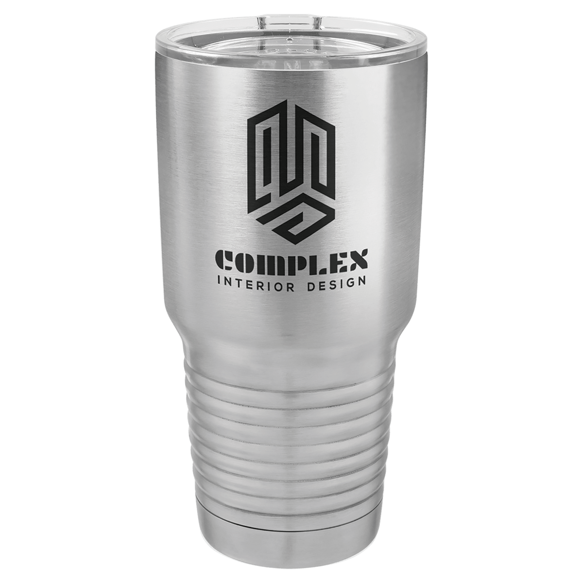 Stainless Steel Polar Camel 30 oz. Ringneck Tumbler with Logo Lid