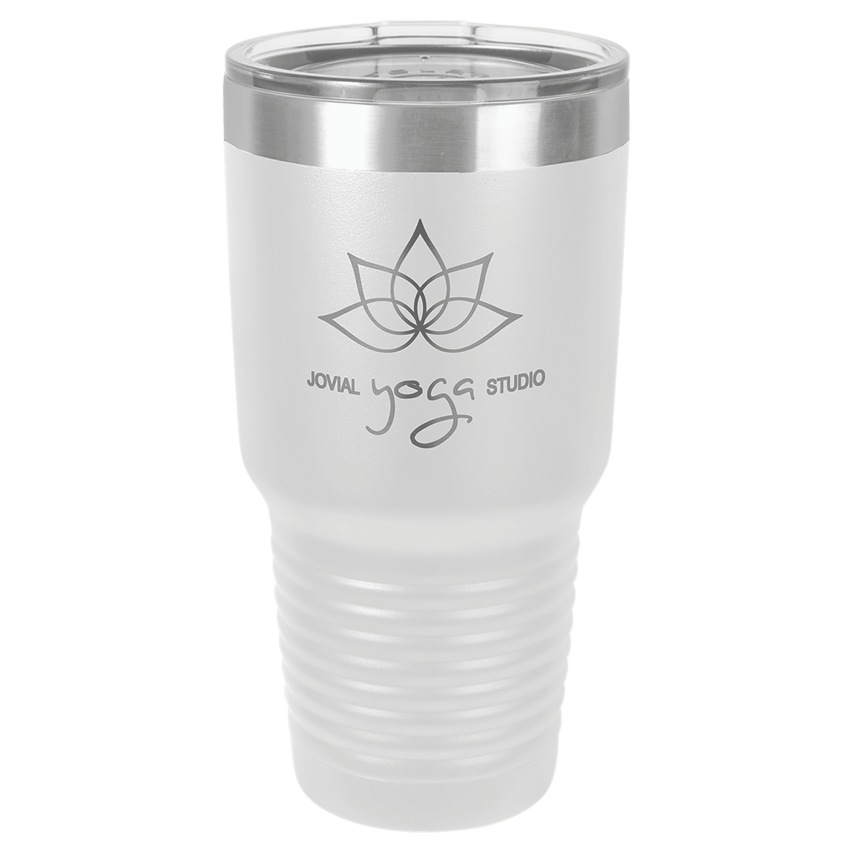 White Polar Camel 30 oz. Ringneck Tumbler with Logo Lid