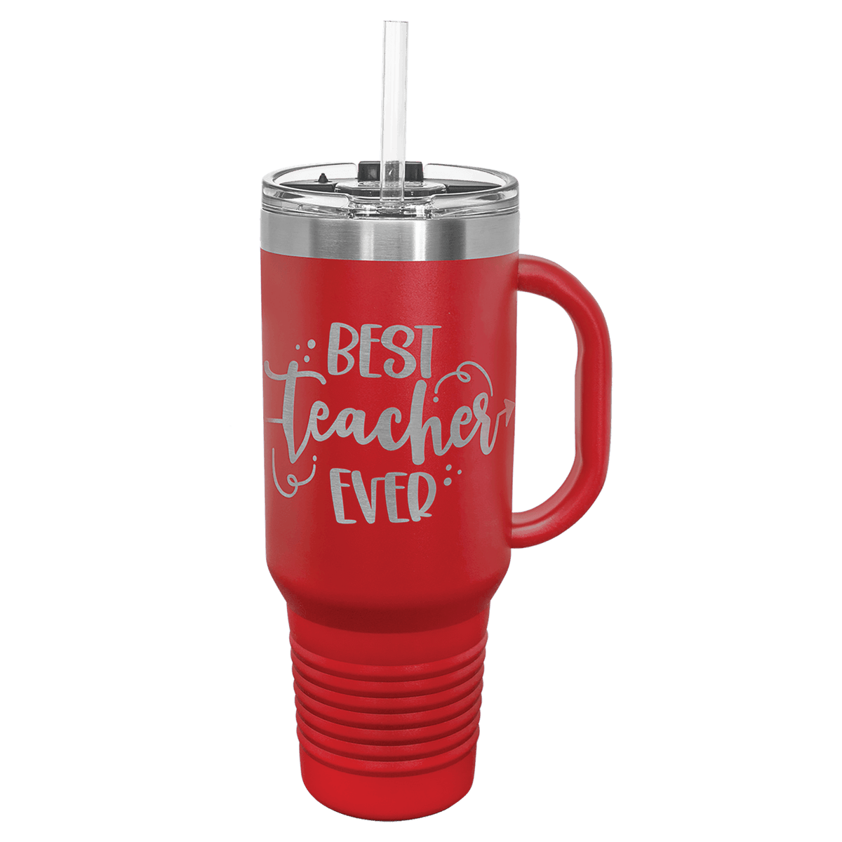 Red Polar Camel 40 oz. Travel Mug with Snap Lid & Straw
