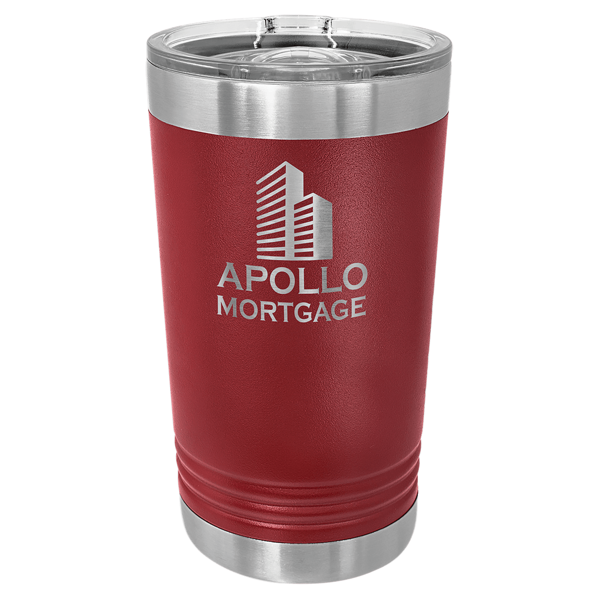 Maroon Polar Camel 16 oz. Pint with Slider Lid