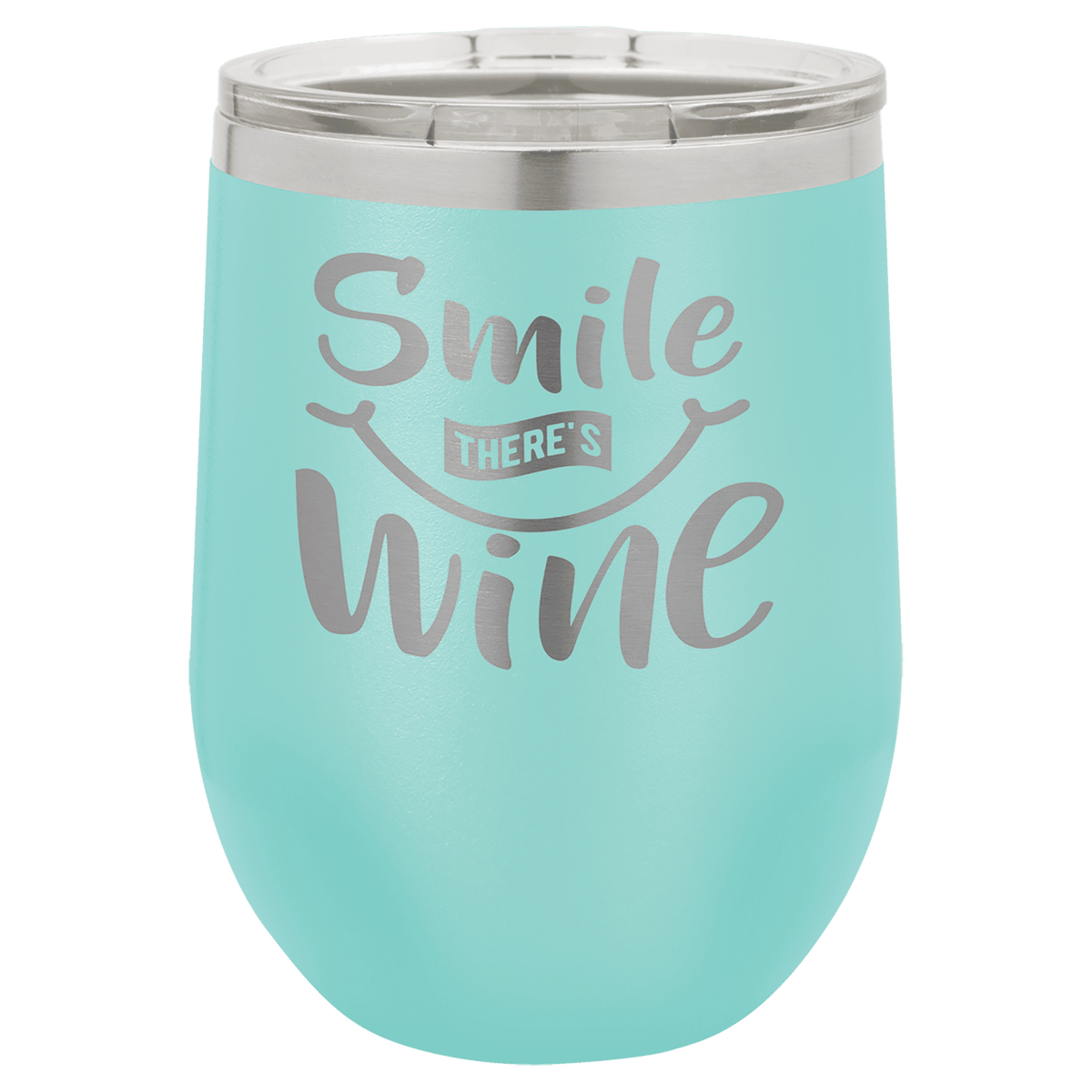 Teal Polar Camel 12 oz. Vacuum Insulated Stemless Wine Tumbler with Lid