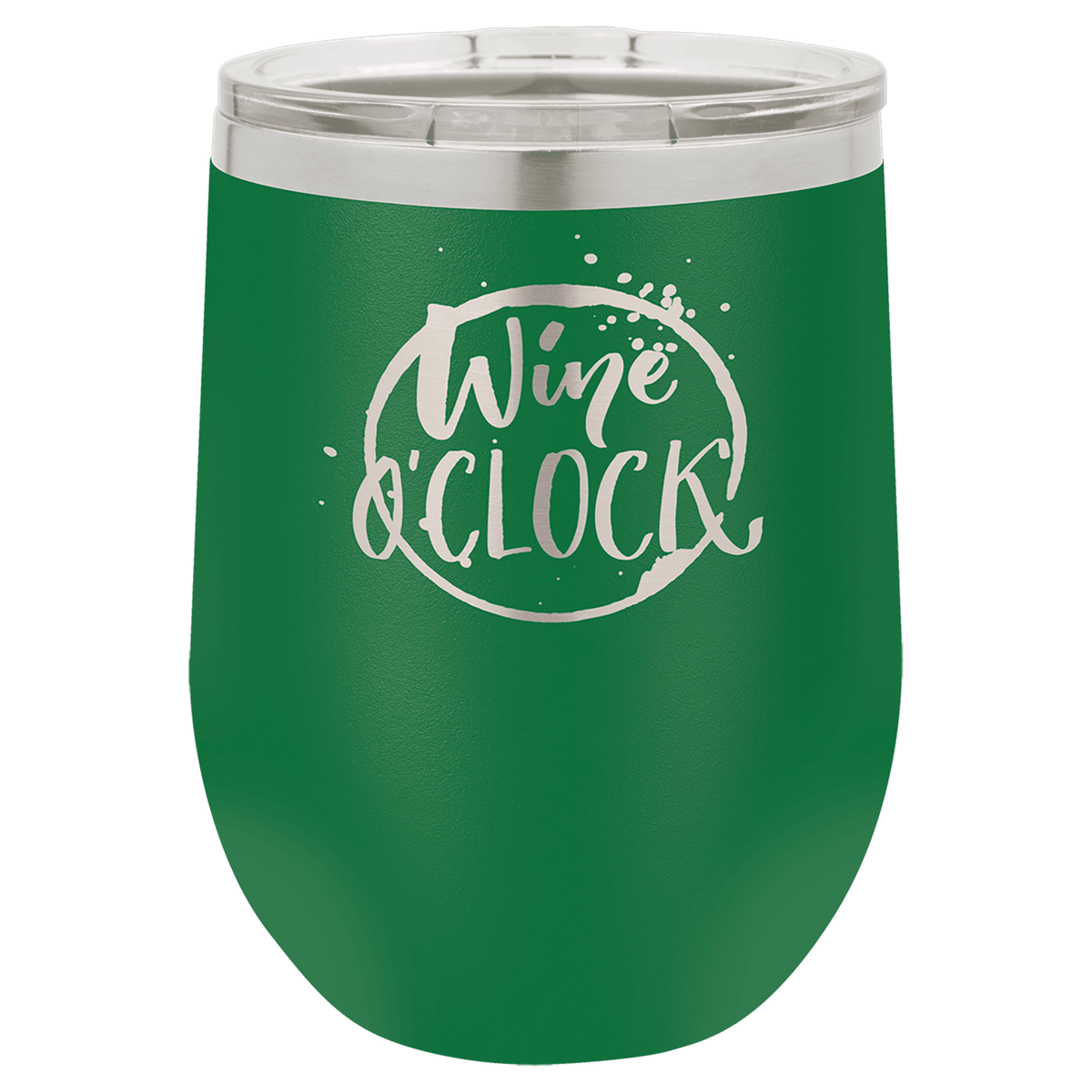 Green Polar Camel 12 oz. Vacuum Insulated Stemless Wine Tumbler with Lid