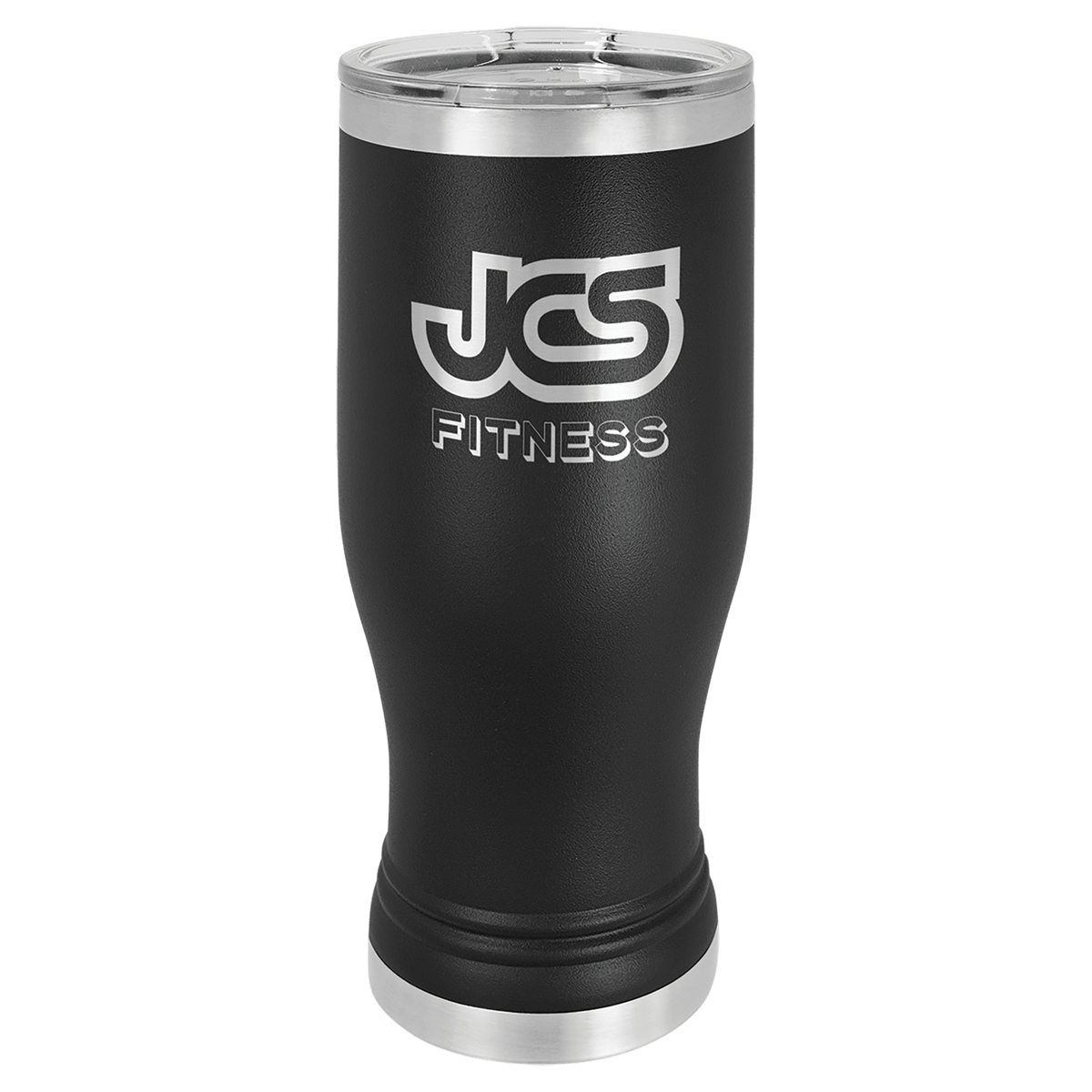 Black 20 oz. Pilsner with Clear Polar Camel Lid