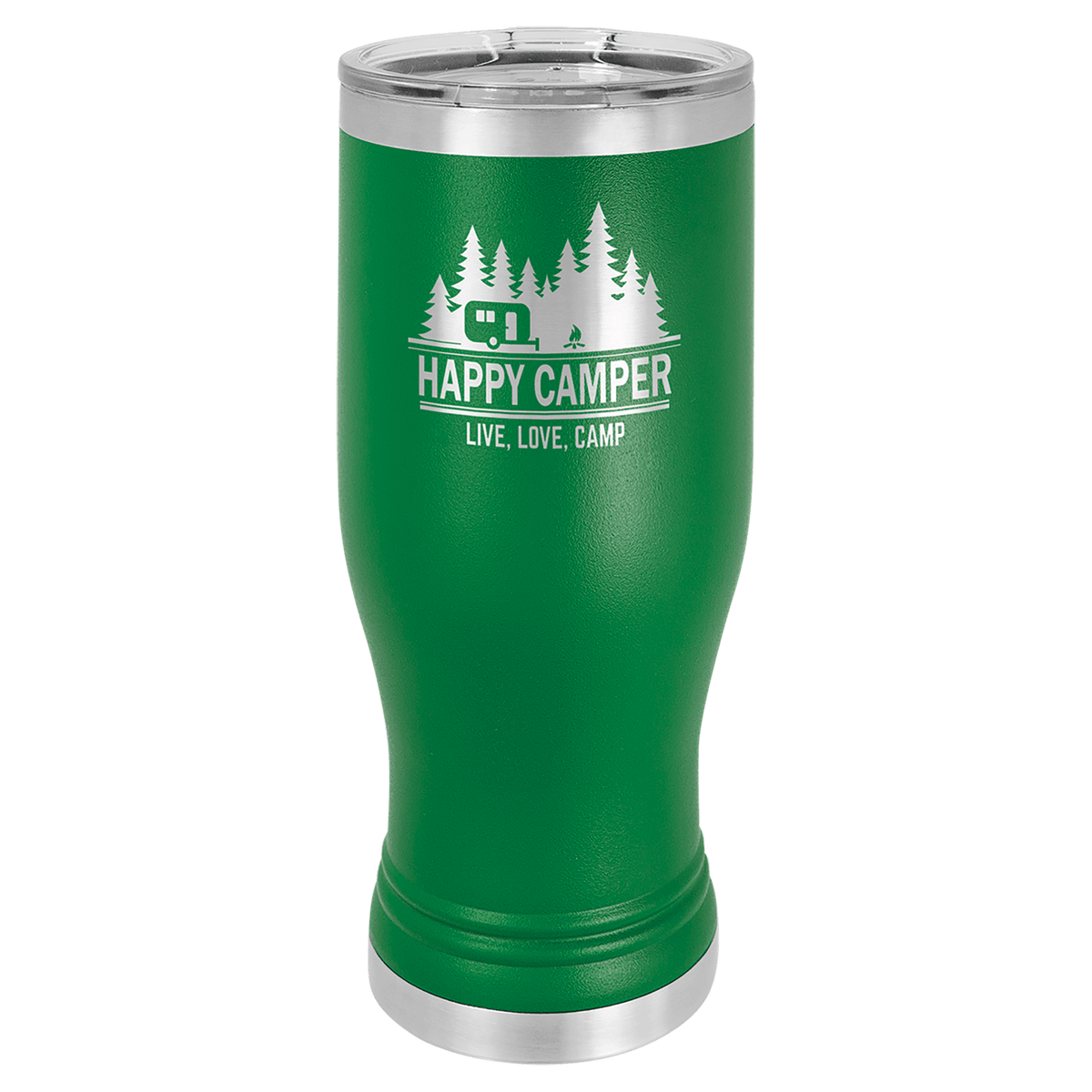 Green 20 oz. Pilsner with Clear Polar Camel Lid