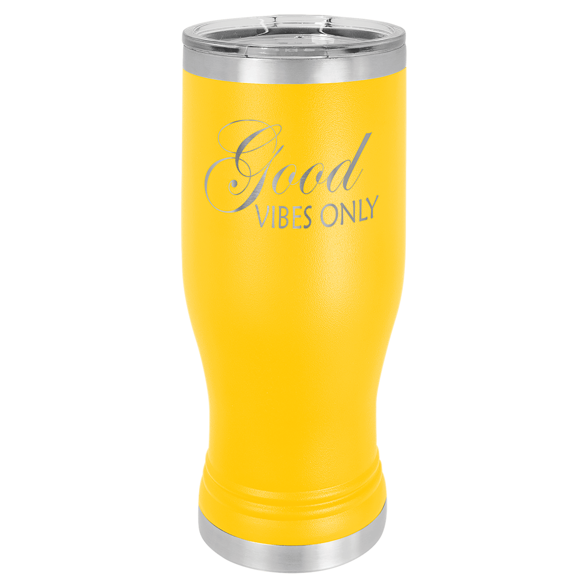 Yellow 20 oz. Pilsner with Clear Polar Camel Lid