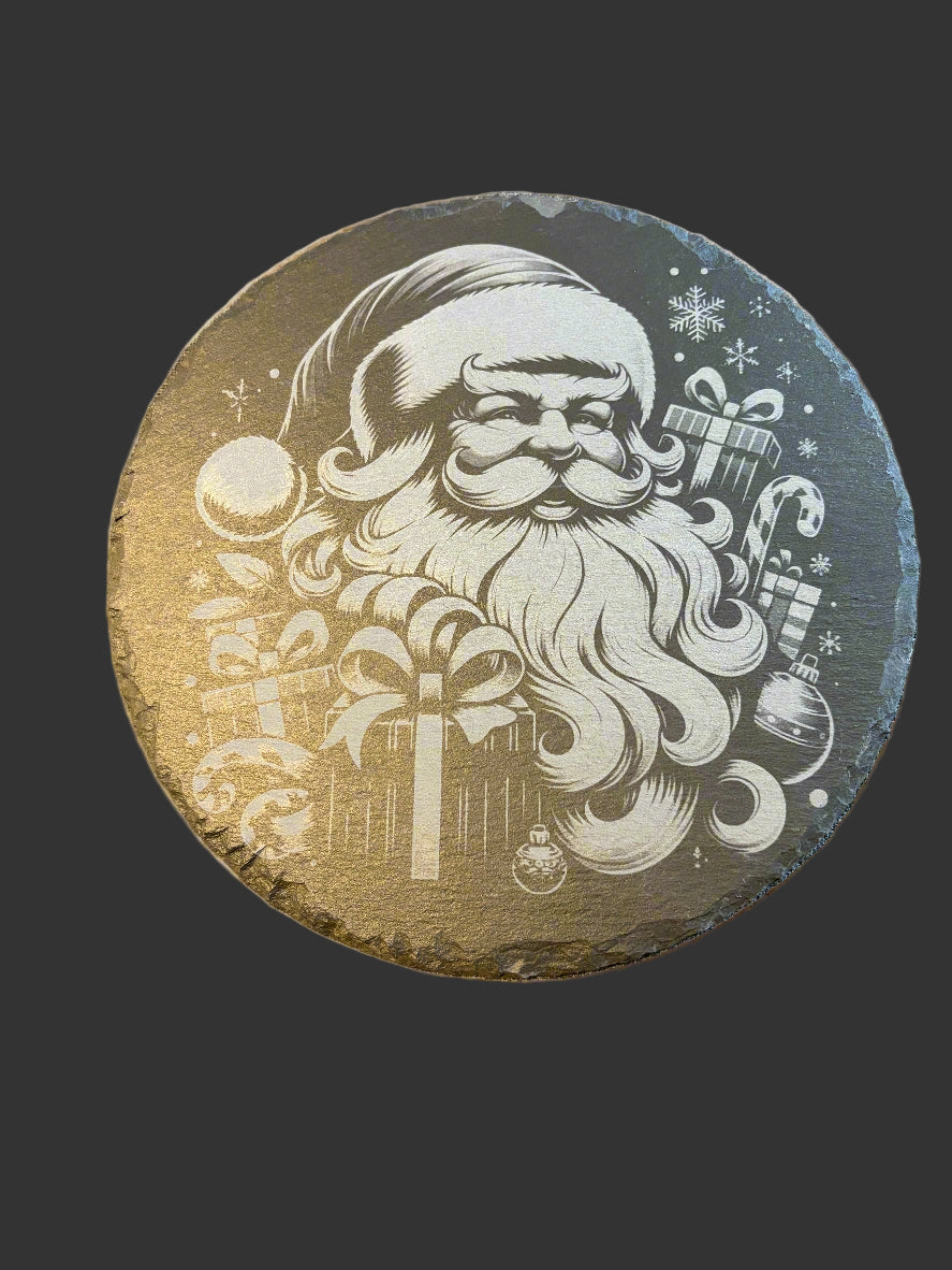 Round Slate Decor with Foam Pads