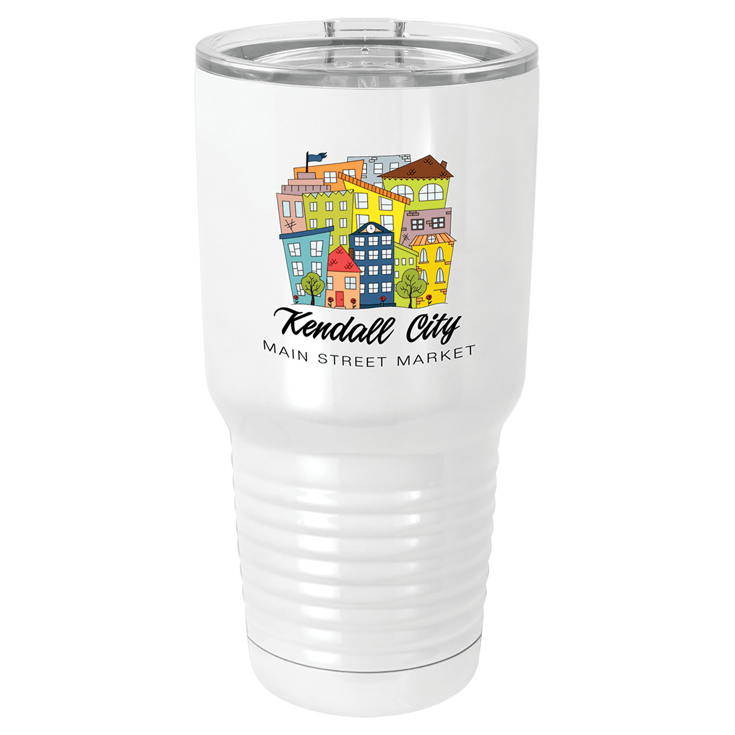 White Sublimatable Polar Camel 30 oz. Vacuum Insulated Tumbler w/Lid
