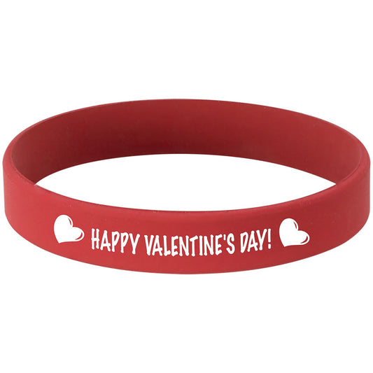 Red/White 3 3/4" Laserable Bracelet
