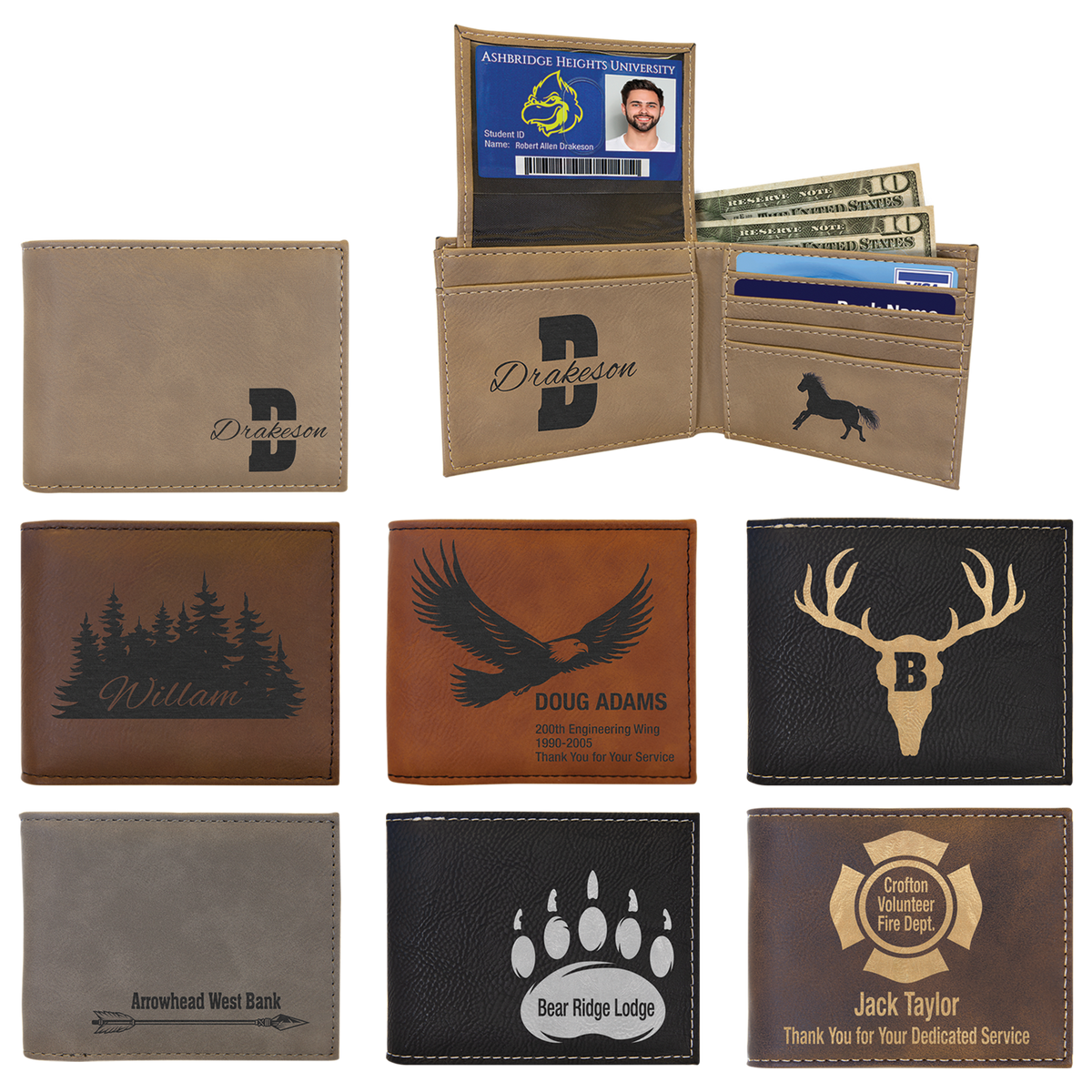 Bi-Fold Wallet w/Flip ID